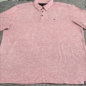 Men's HURLEY Pink Polo Shirt NWT